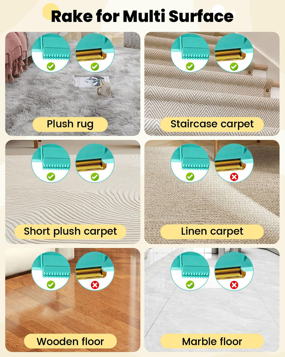 LANNIU mini pelle et balai, ramassent litière et poils facilement