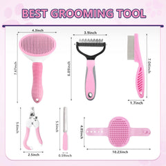 Lanswood brosse slicker en gros plan, enlève les poils morts sans irriter