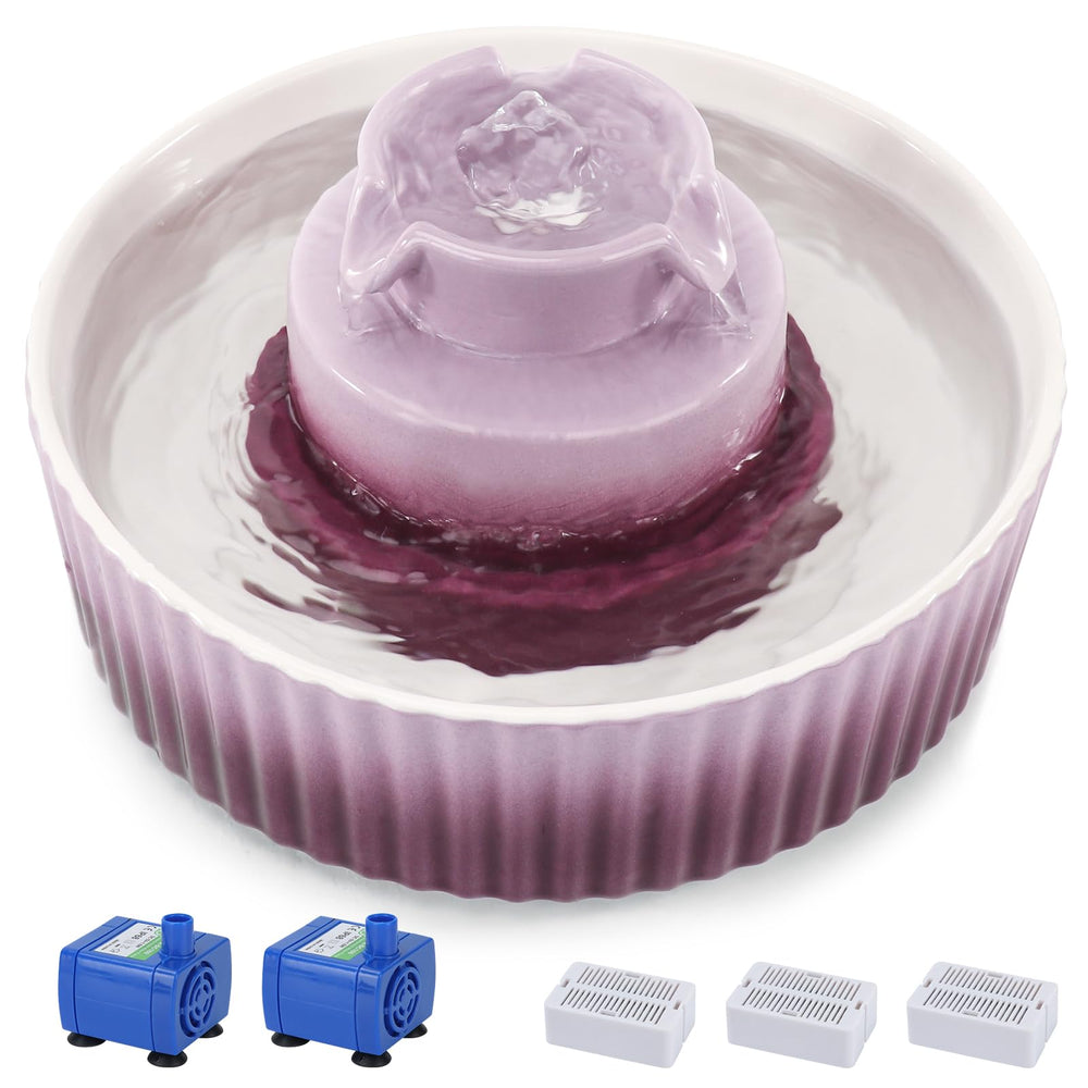 Lawfery fontaine Cupcake vue avant stable et élégante pour hydratation fiable