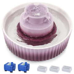 Lawfery fontaine Cupcake vue avant stable et élégante pour hydratation fiable