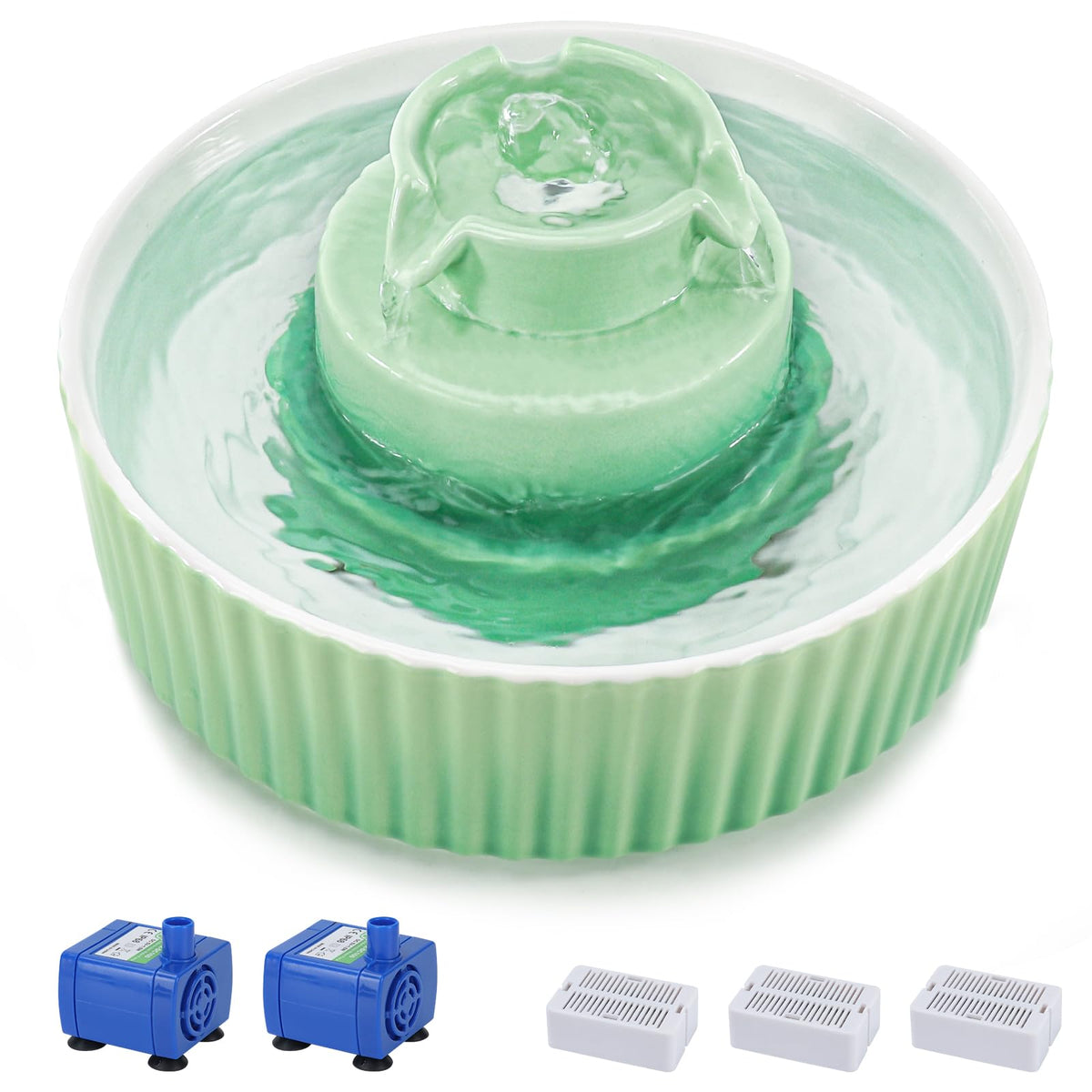 Lawfery fontaine cupcake vue de face montrant design stable et élégant