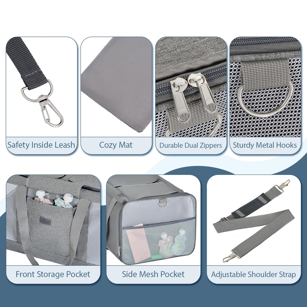 Lawfery poche avant et filet latéral pour ranger accessoires pratiques