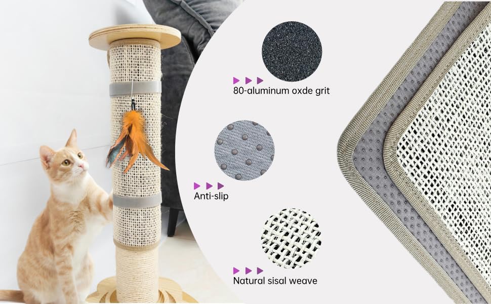 LCSICY zoom sur couche 80-grit oxyde d'aluminium pour limer les griffes