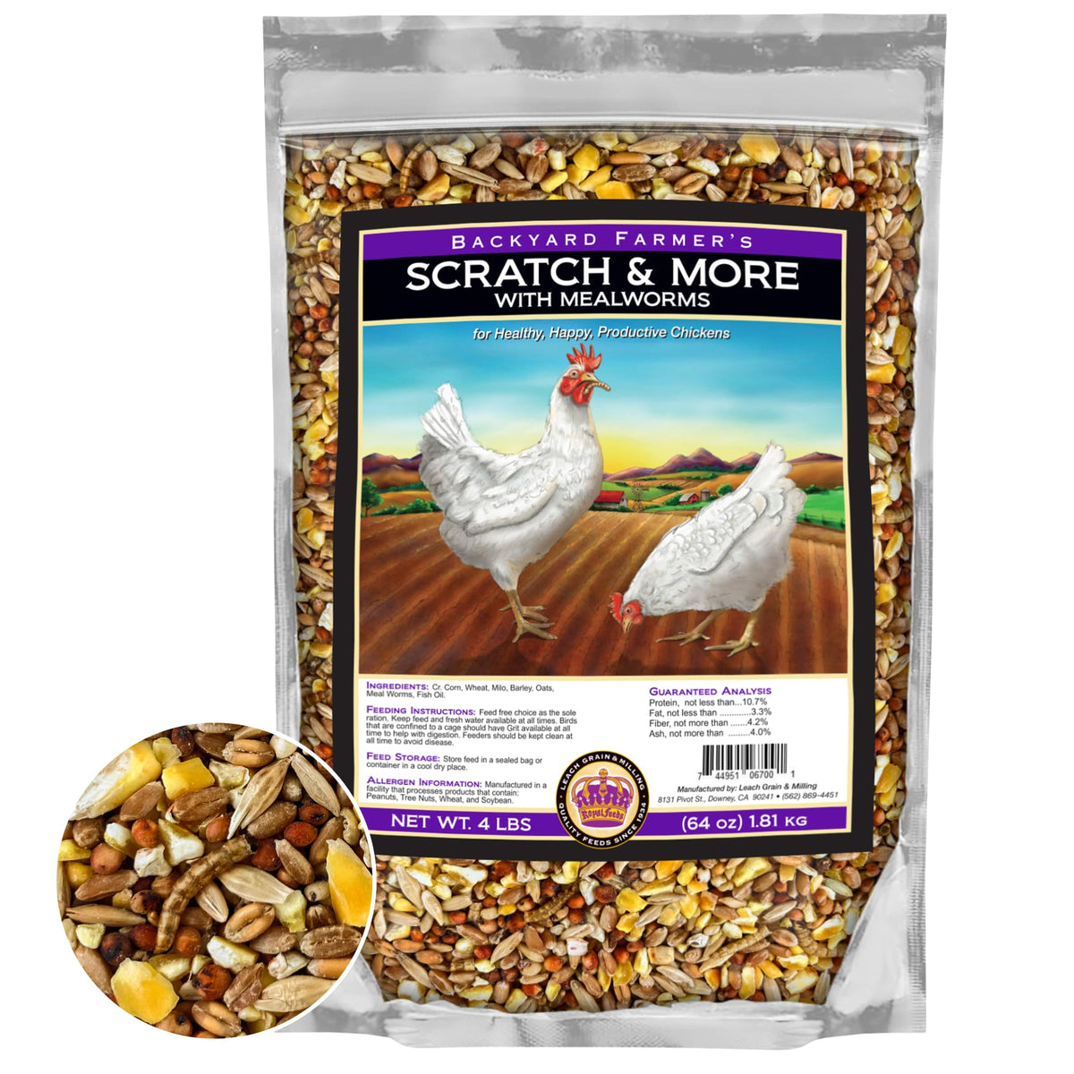LEACH GRAIN sachet avant montrant l'emballage attractif et information produit