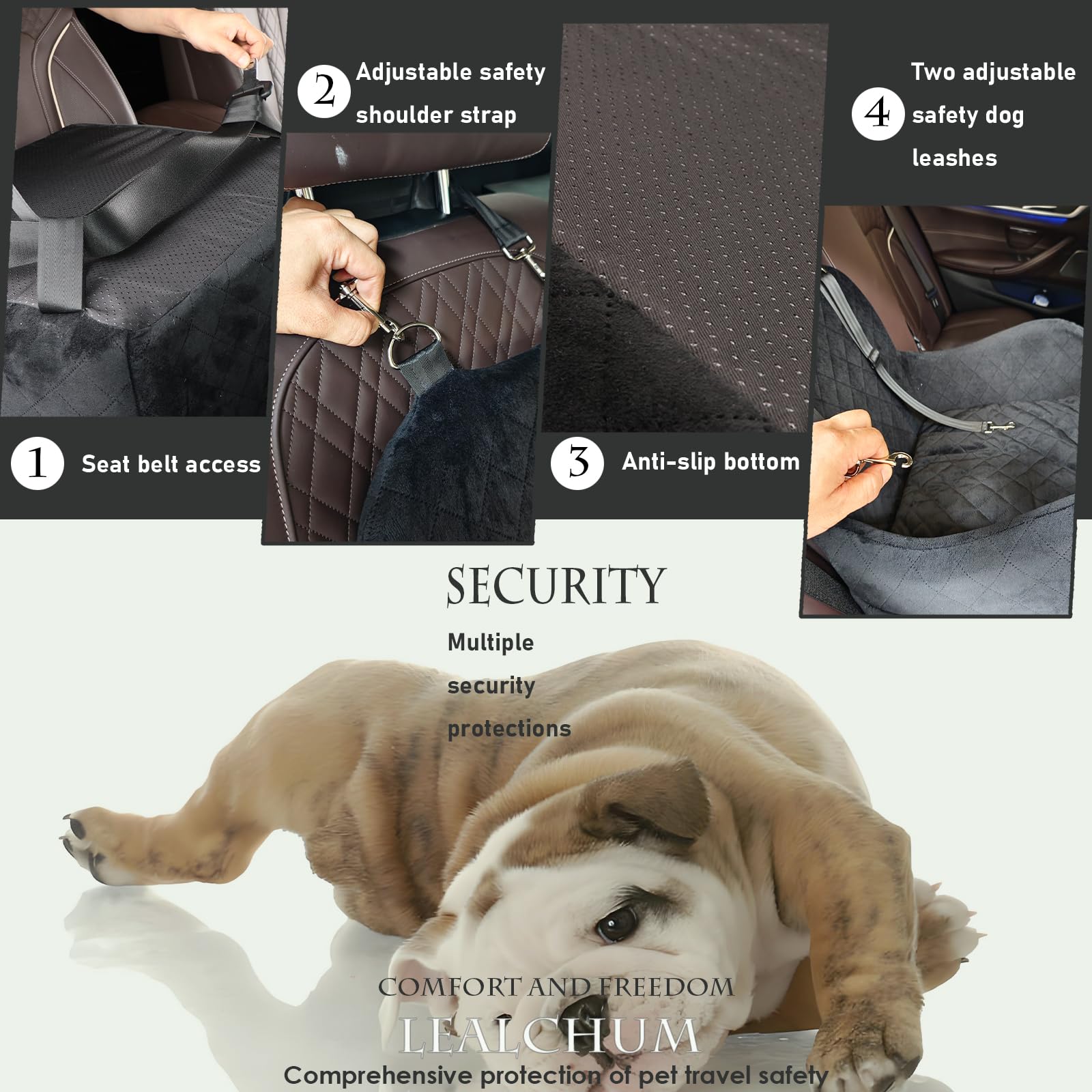 Lealchum mousse mémoire gros plan pour soutien ergonomique pendant trajets