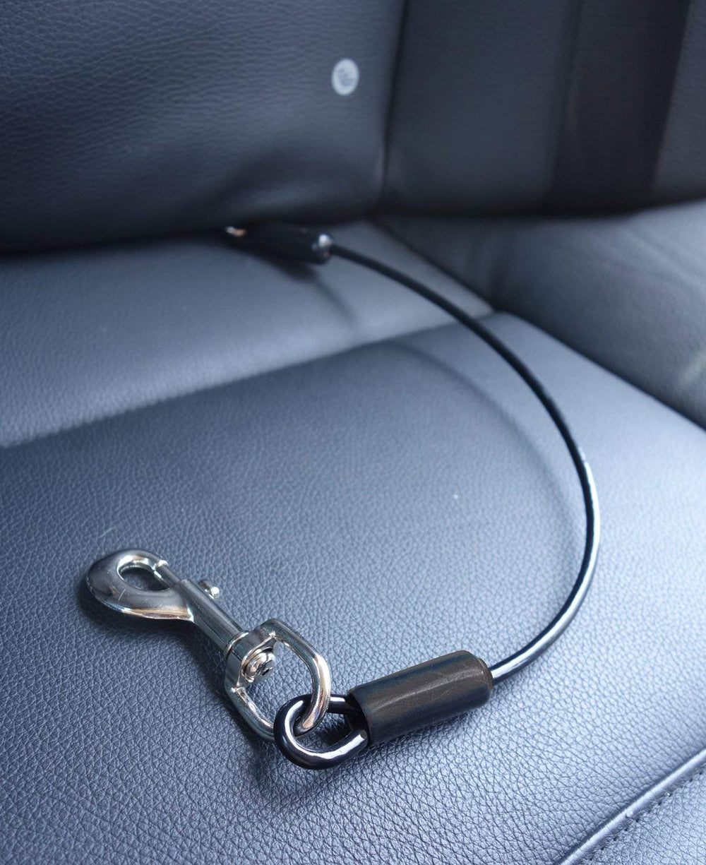 Leash Boss face de l'emballage montrant la ceinture résistante et sécurisante