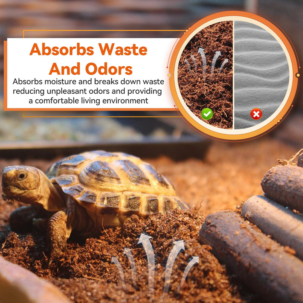 Legigo substrat dans terrarium favorisant fouilles et cachettes naturelles