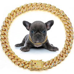 LEIFIDE collier Cuban Link face avant élégant et léger pour promenades