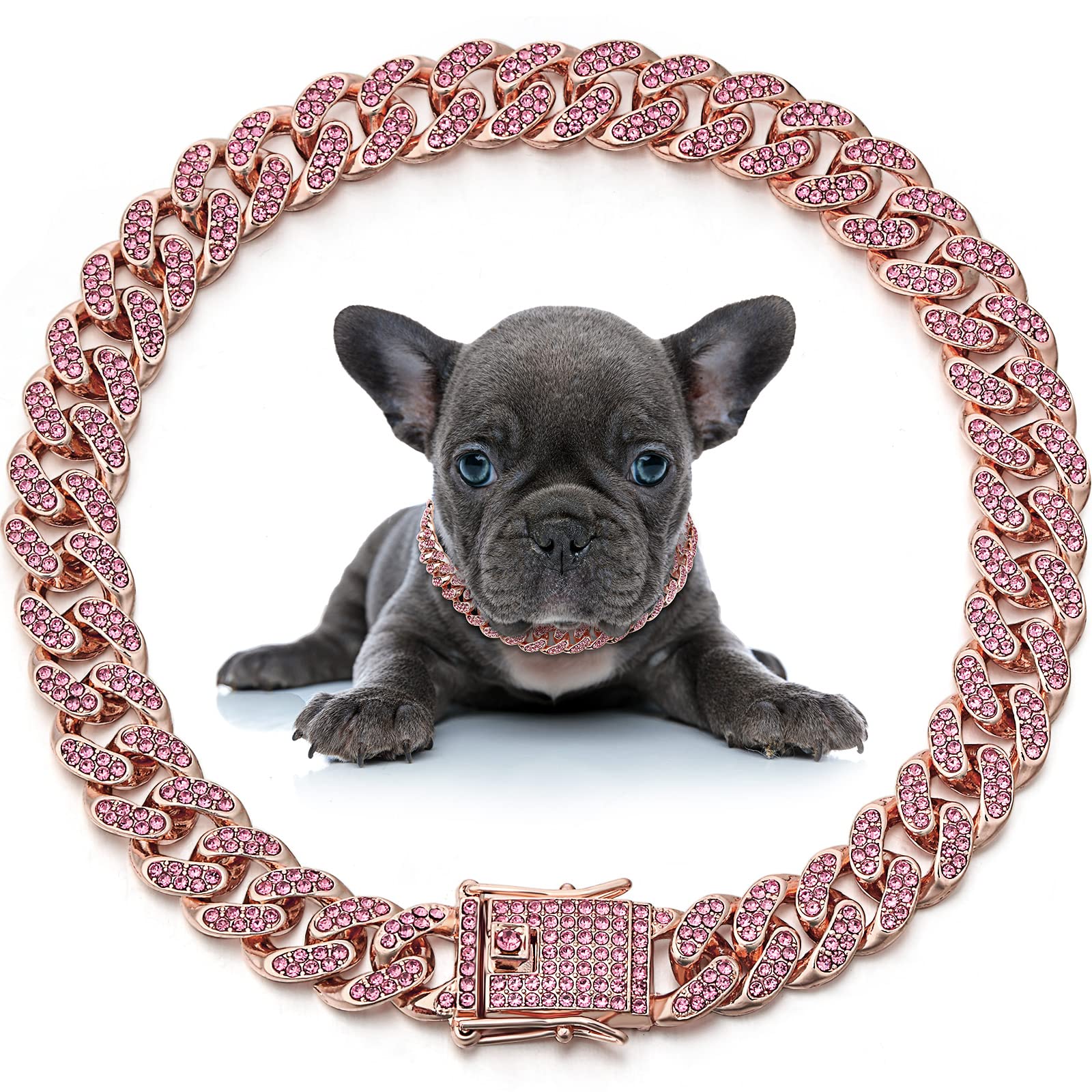 LEIFIDE collier face avant rose gold, look chic et léger