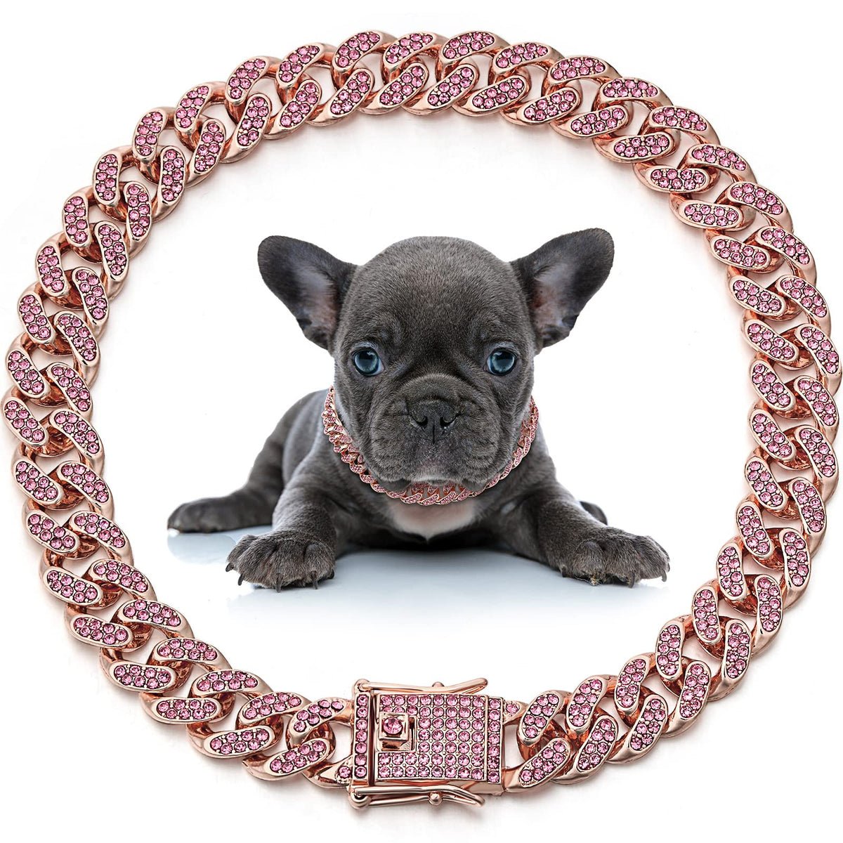 LEIFIDE collier face avant rose gold, look chic et léger