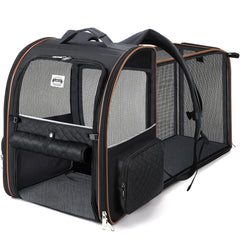 Lekebobor vue de face du sac à dos montrant ouvertures et ventilation pour confort