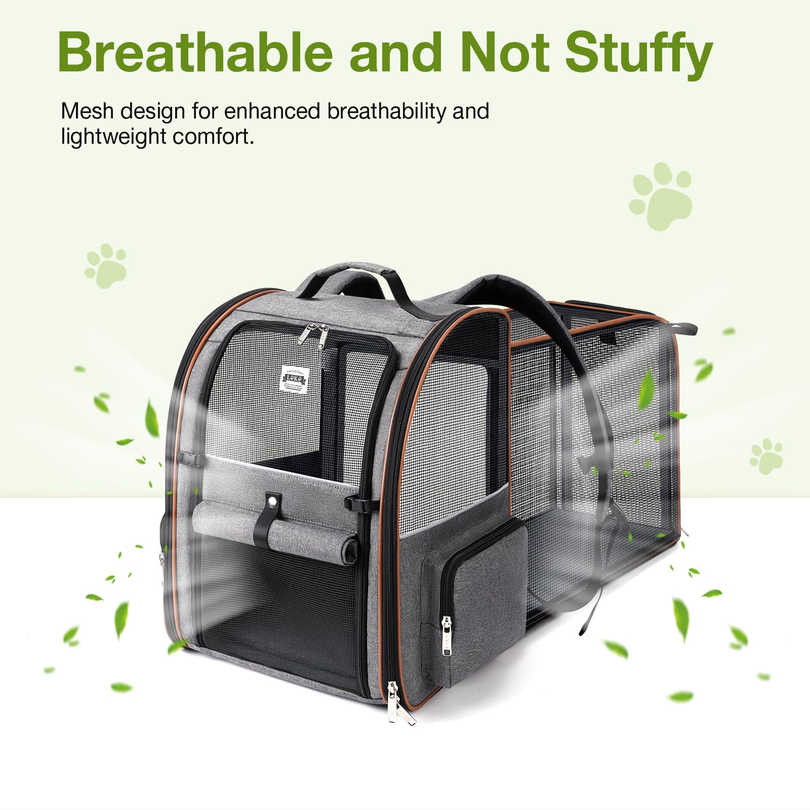 Lekebobor poches latérales contenant friandises et accessoires pratiques
