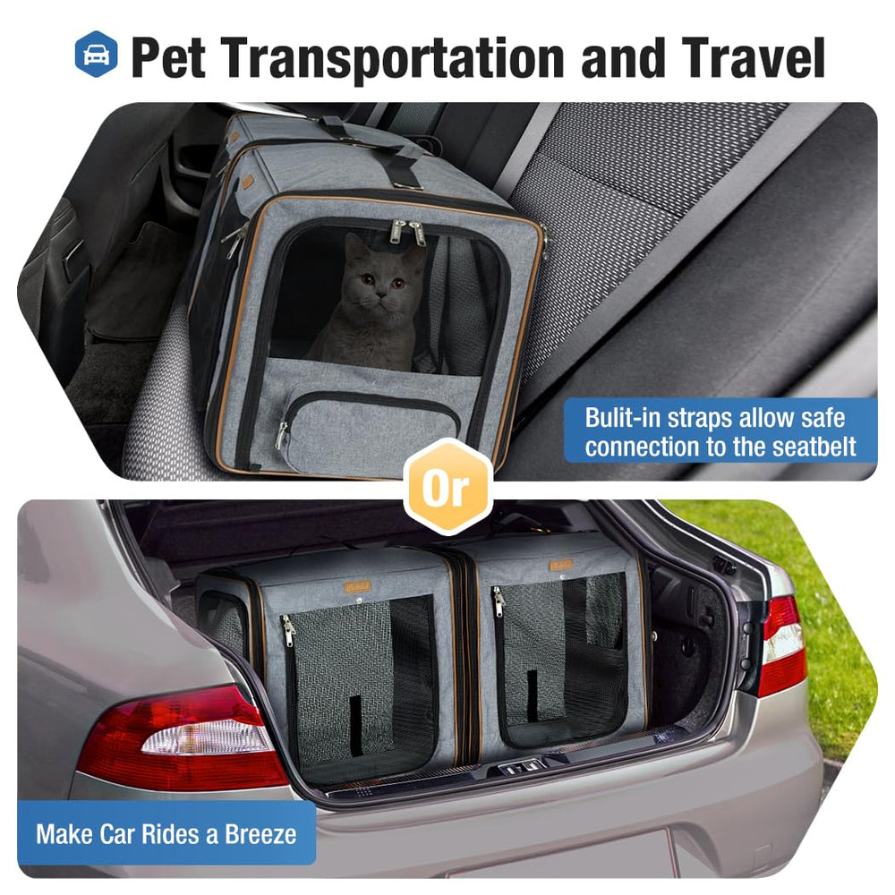 Lekereise comparaison de taille montrant l’espace pour deux chats confortablement