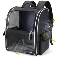 Lekereise face du sac à dos montrant 3 fenêtres respirantes et accès pratique
