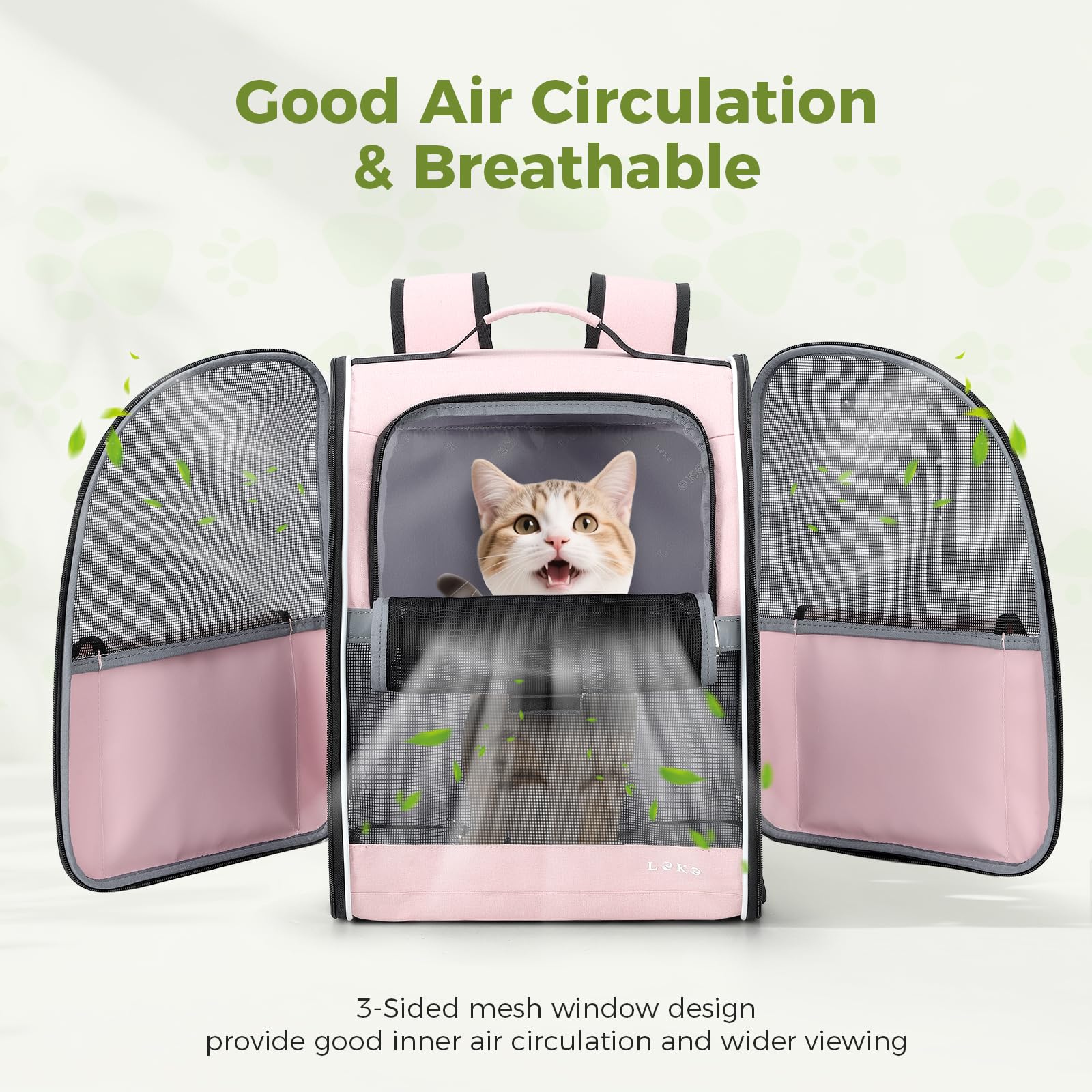 Lekereise intérieur avec matelas amovible et confortable pour animal