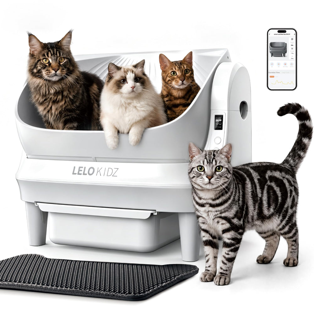 LELOKIDZ bac avant ouvert montrant espace confortable et adaptation chat