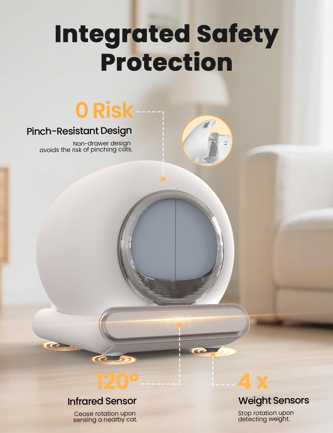 LELOKIDZ intérieur 65L offrant espace confortable pour plusieurs chats