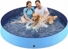 Lesguyor piscine ouverte vue de face montrant l'espace pour plusieurs animaux