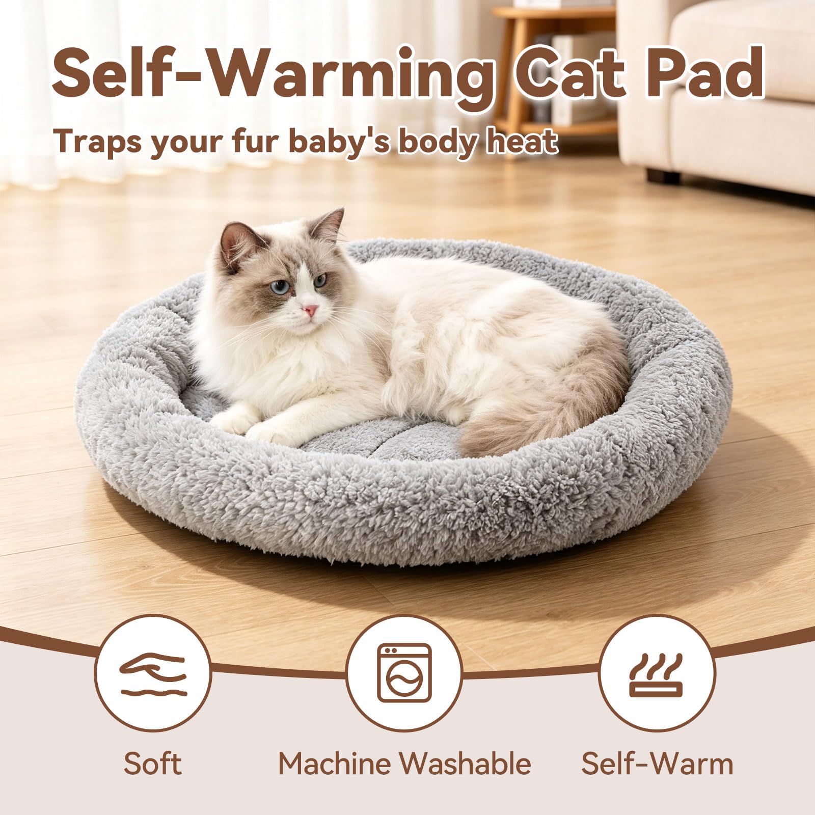 LESYPET petit chat blotti somnolence et chaleur apaisante
