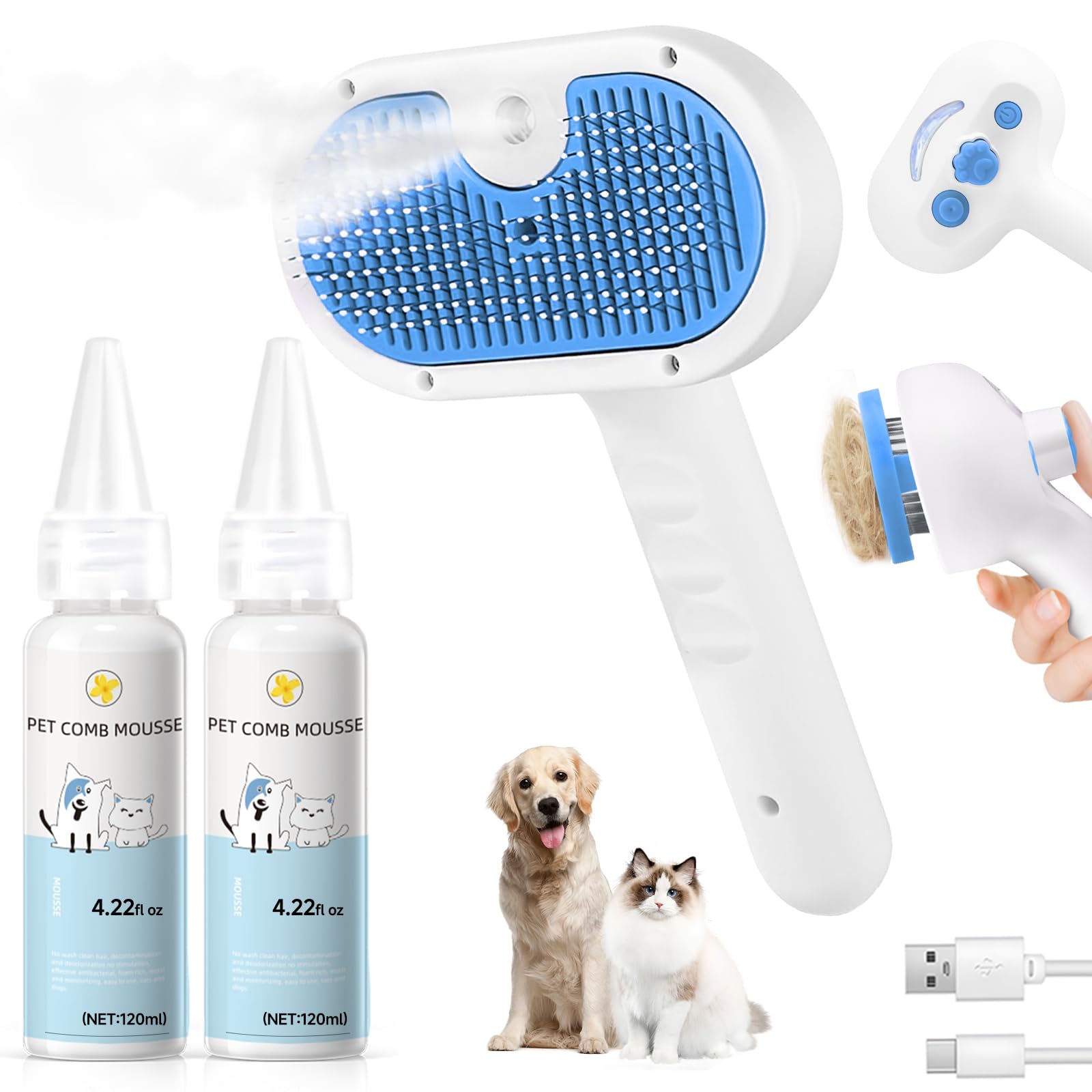 LetsFeed vue de face de la brosse vapeur, design compact et ergonomique bénéfique