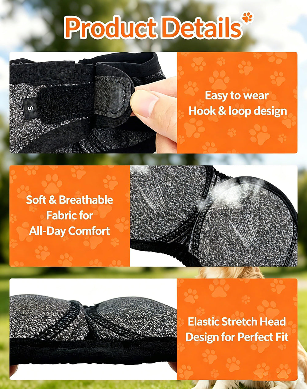 LHP casque utilisé en toilettage avec sèche‑cheveux, protection des oreilles