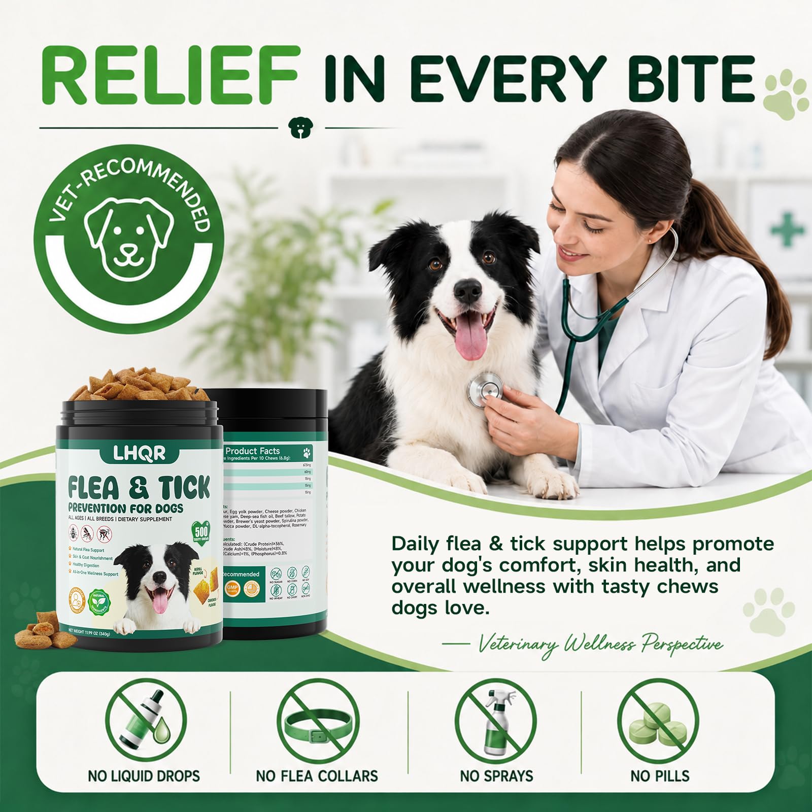 LHQR friandises en assiette appréciées par le chien mordant