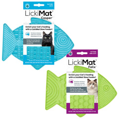 LICKIMAT Casper & Felix vue face montrant la forme poisson et l’intérêt visuel