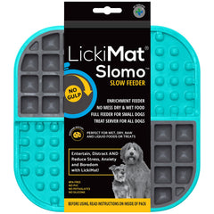 LICKIMAT Slomo vue avant du tapis turquoise favorise repas plus lents