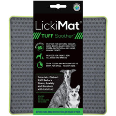 LICKIMAT vue avant du tapis Tuff Soother montrant le design et l'emballage