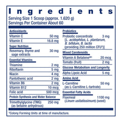 Life Extension cuillère de dosage montrant quantité pratique