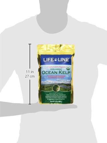 Life Line kelp saupoudré sur croquettes de chien pour pelage brillant