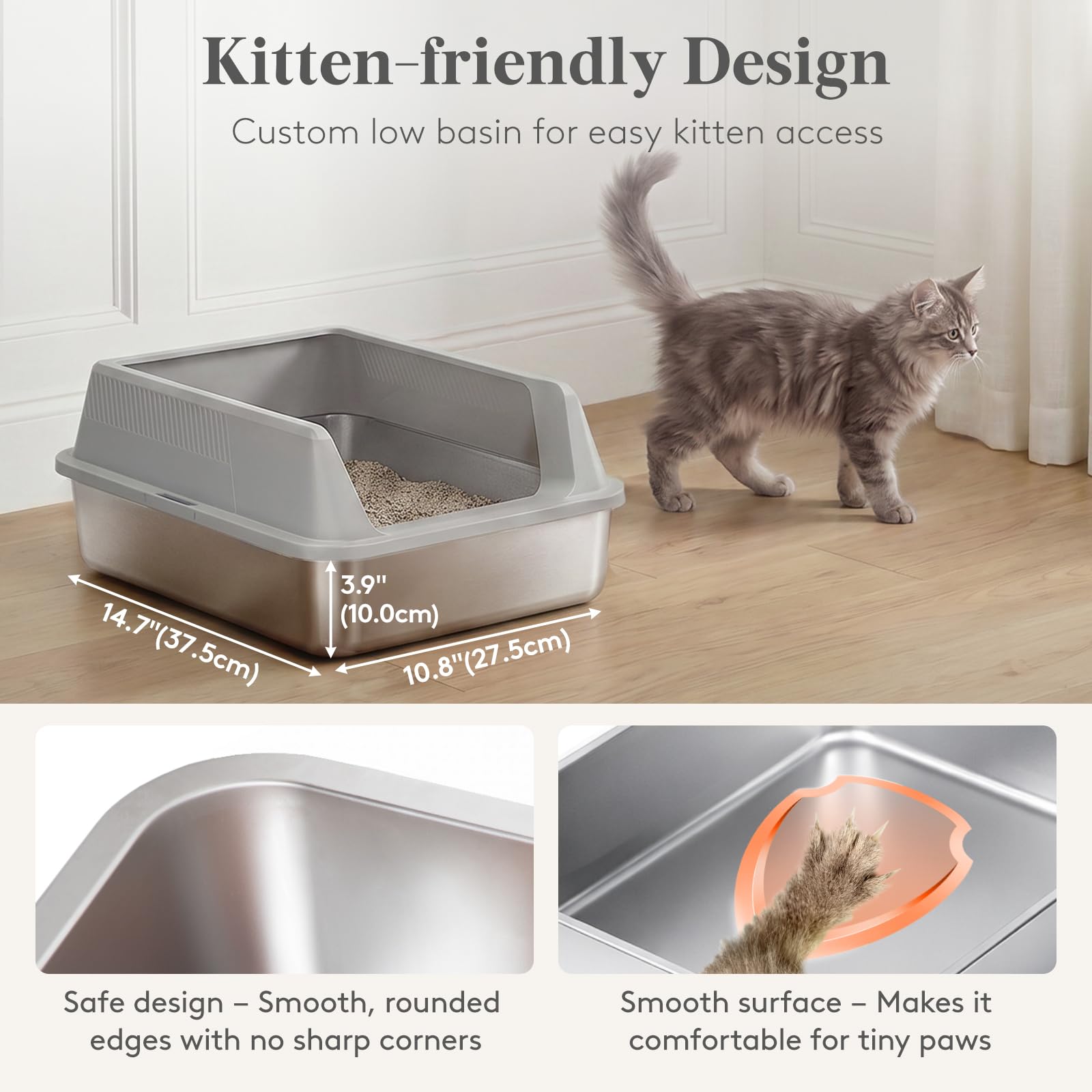 Lifewit coupe transversale exposant base inox et couvercle ABS durabilité