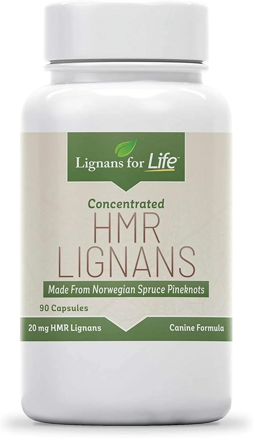 Lignans For Life flacon avant montrant l’étiquette claire et dosage 20 mg