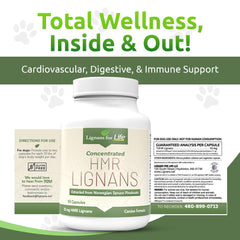 Lignans For Life gélule tenue en main pour visualiser la taille et dosage adapté