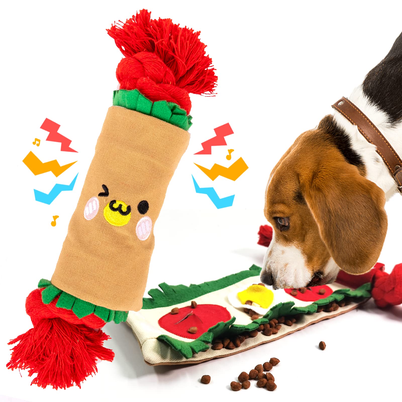 lilfrd tapis burrito face avant montrant poches et design pour stimulation