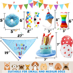 lilfrd ensemble de cinq jouets colorés vus à plat, variété pour divertir