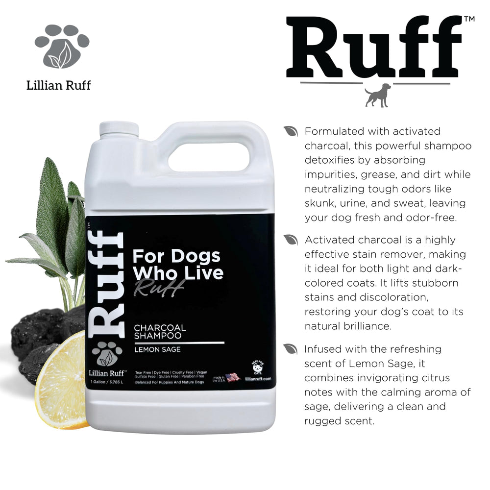 Lillian Ruff chien au bain illustrant nettoyage en profondeur et facilité d'utilisation