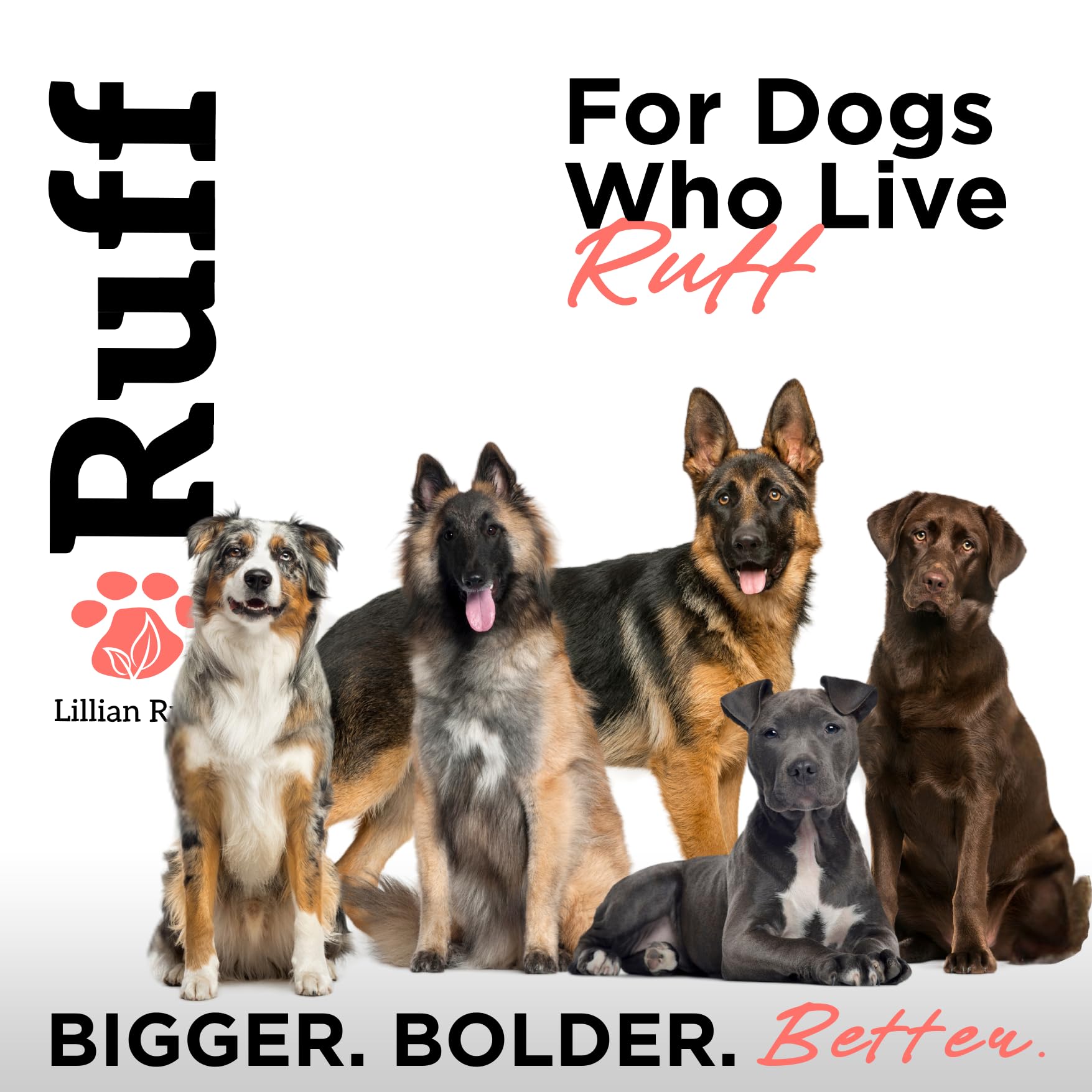 Lillian Ruff scène de vie chien et propriétaire respirant parfum boisé