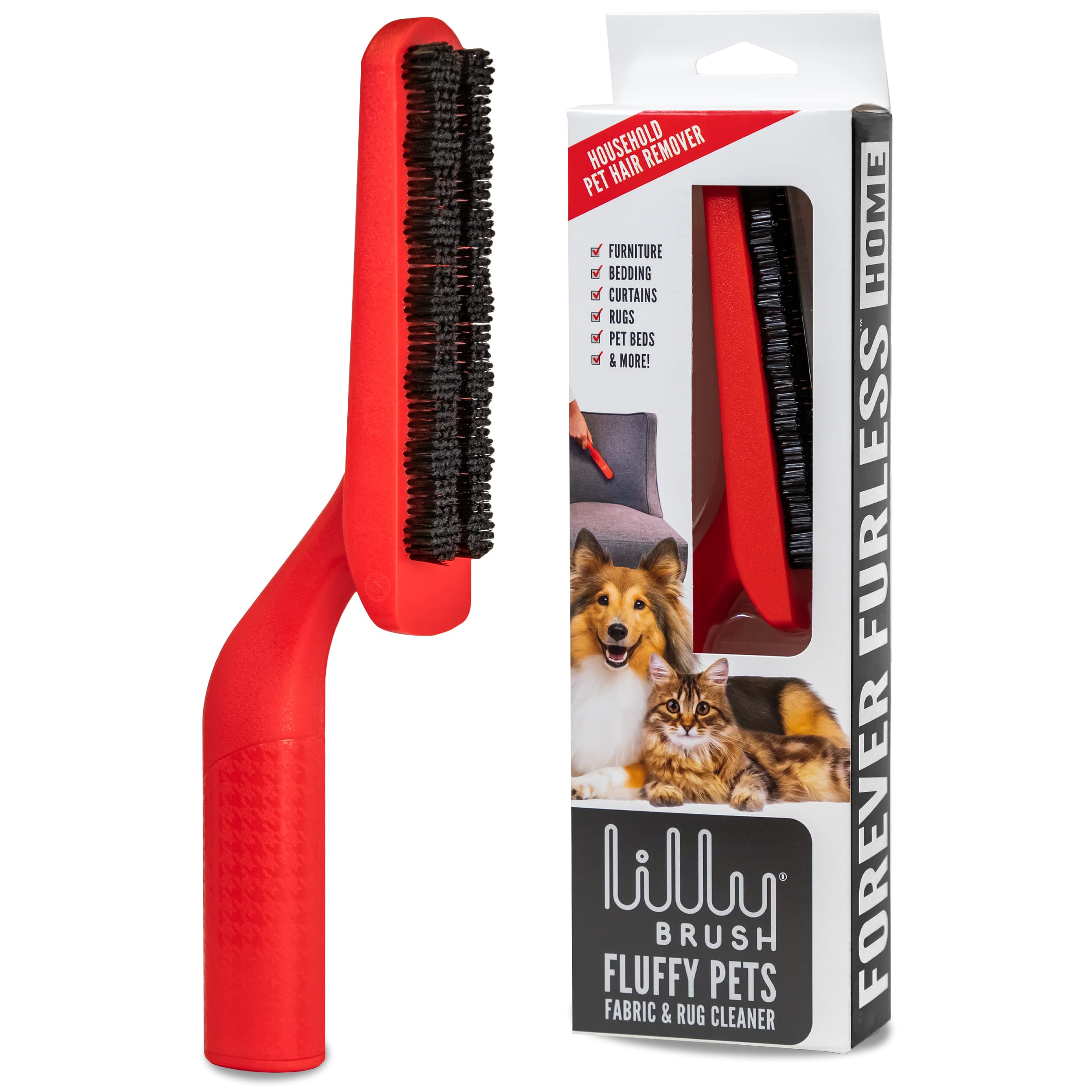 Lilly Brush Fluffy face avant montrant design et compactité, gain de temps