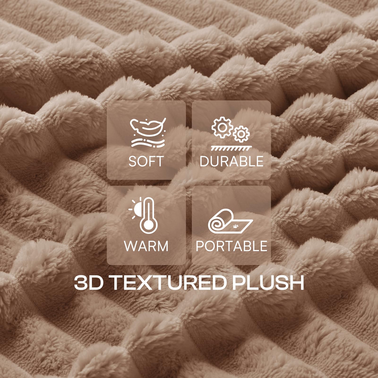 LINENLUX gros plan texture blanche, douceur pelucheuse apaisante