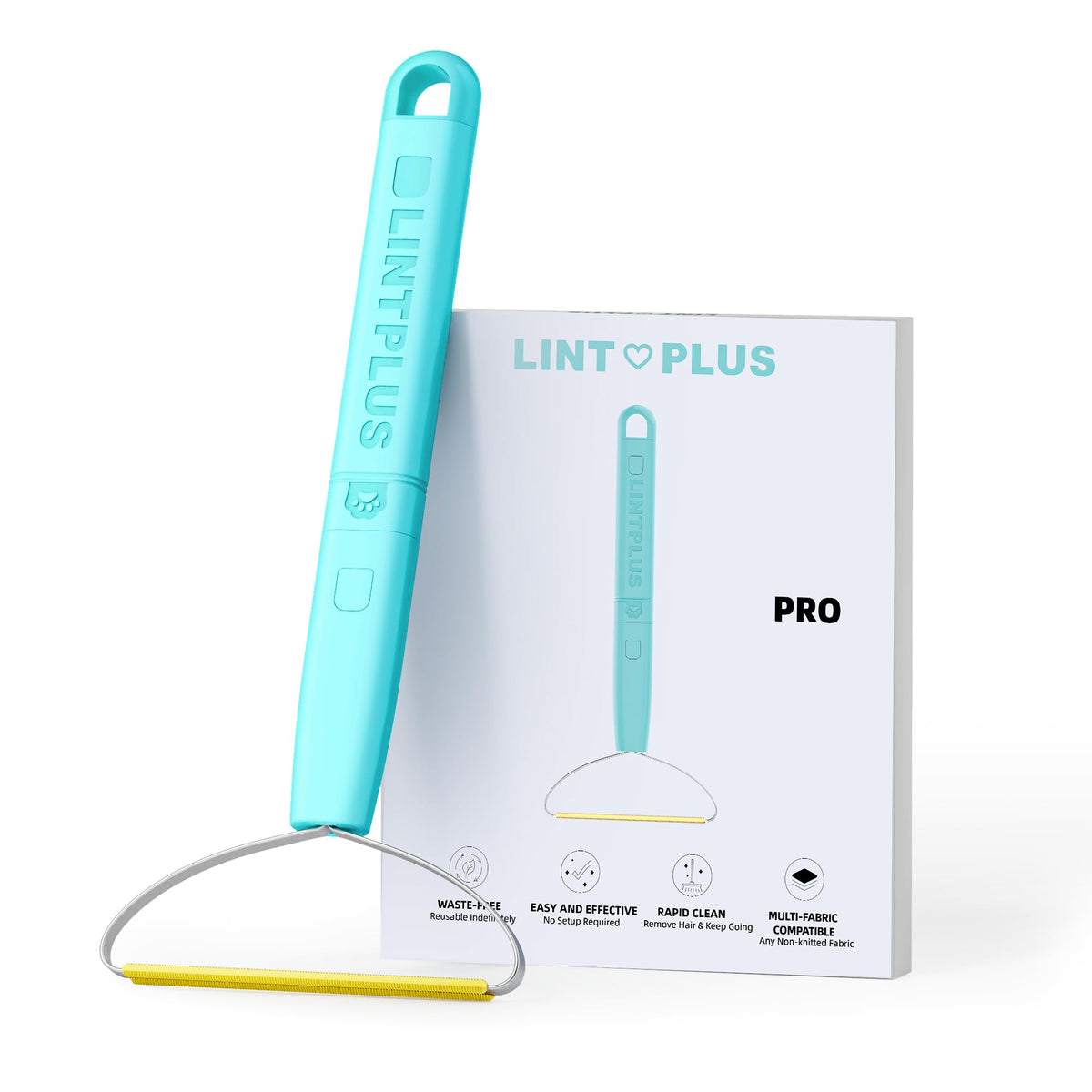 LINTPLUS vue face du Pro Plus montrant design compact et rangement pratique
