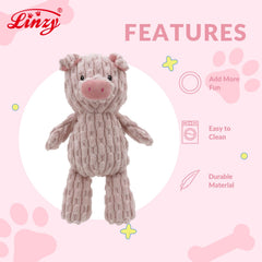 Linzy cochon gros plan peluche douce pour confort et câlins