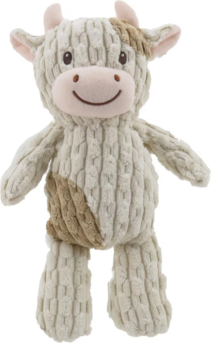 Linzy peluche vache face avant, attire l’œil et stimule le jeu