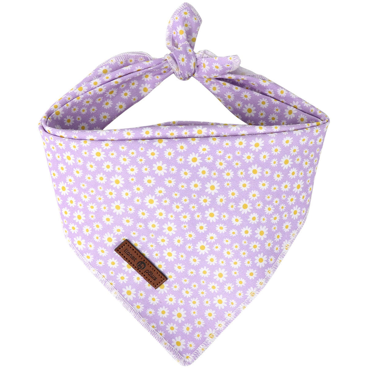 Lionet Paws bandana face plate montrant motif marguerite et style