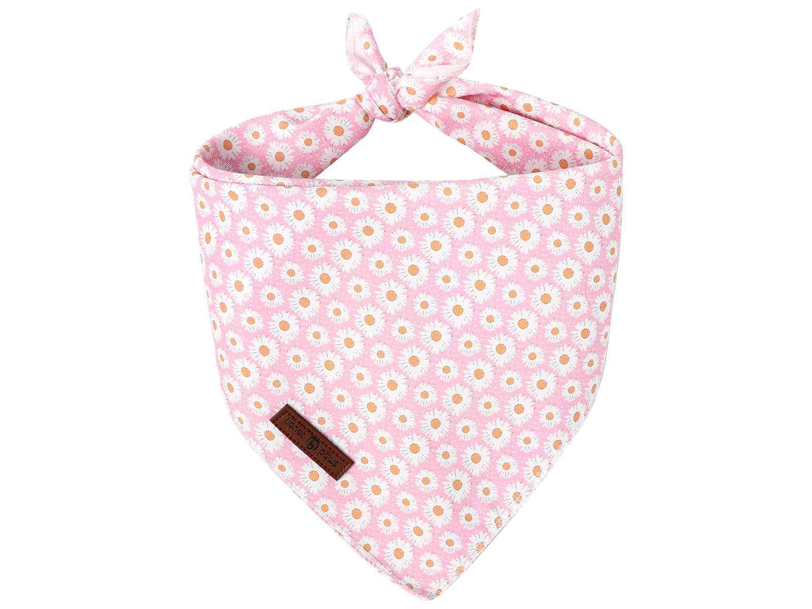 Lionet Paws bandana avant montrant motif marguerite et style élégant