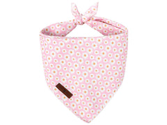 Lionet Paws bandana avant montrant motif marguerite et style élégant