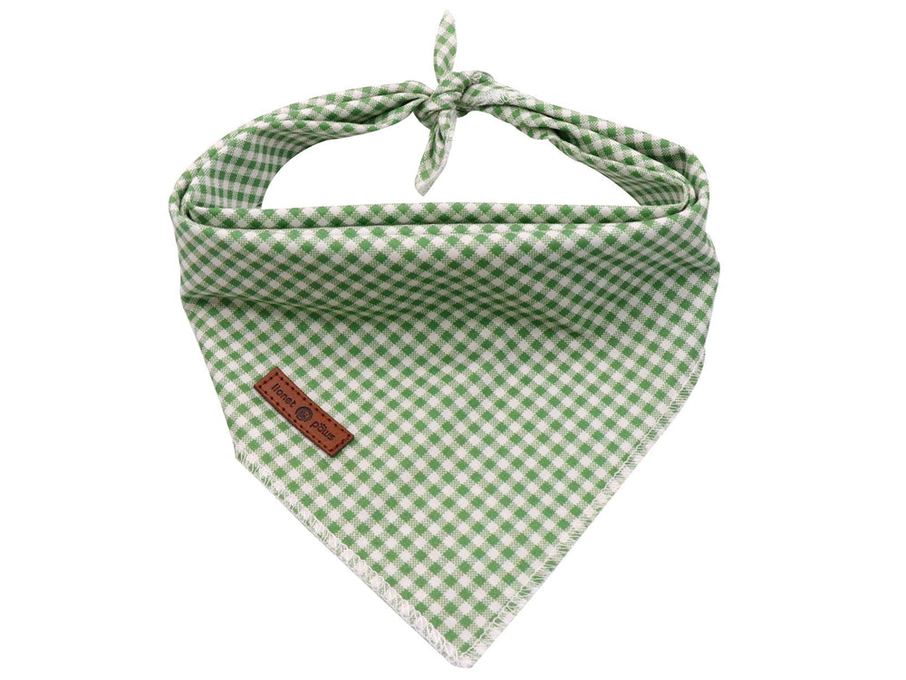 lionet paws face avant du bandana montrant motif et coupe, style soigné