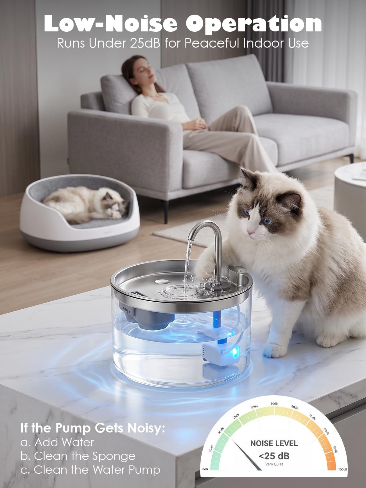Lirsaoe plateau en acier inoxydable 304, surface hygiénique et durable