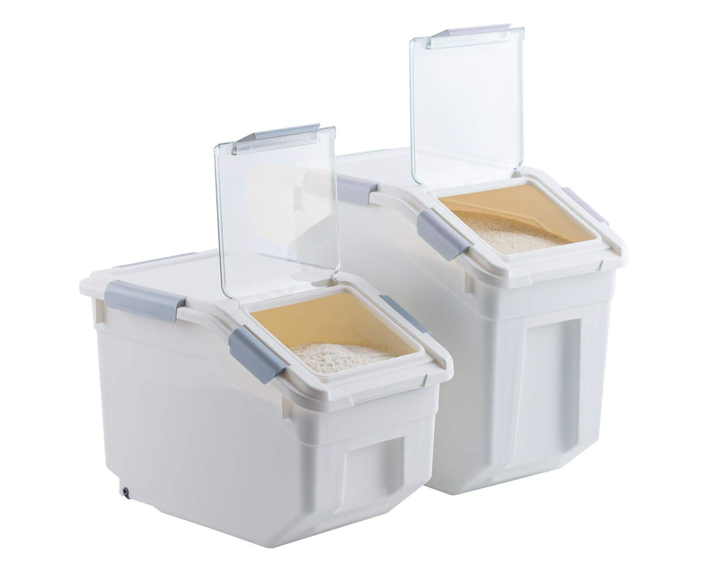 LISM boîte ouverte avec croquettes visible pour distribution facile