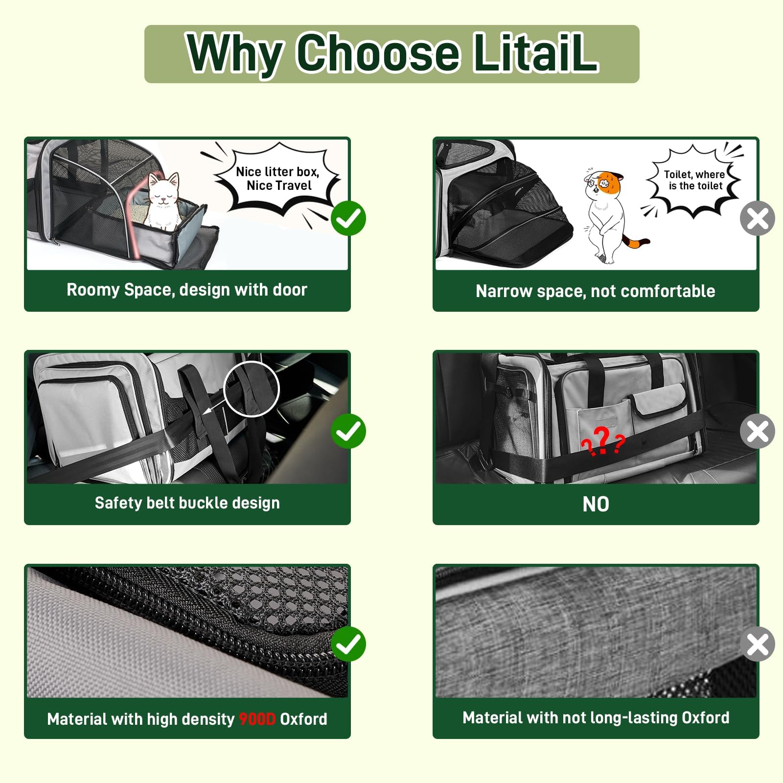 LitaiL deux chats reposant à l'intérieur, espace adapté pour duo